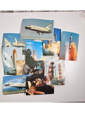 Set of 10 vintage NASA Space Shuttle Program post cards from the early 1980's